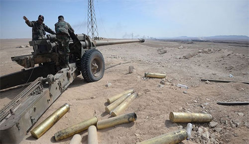 Ejército sirio en el norte de la provincia de Hama
